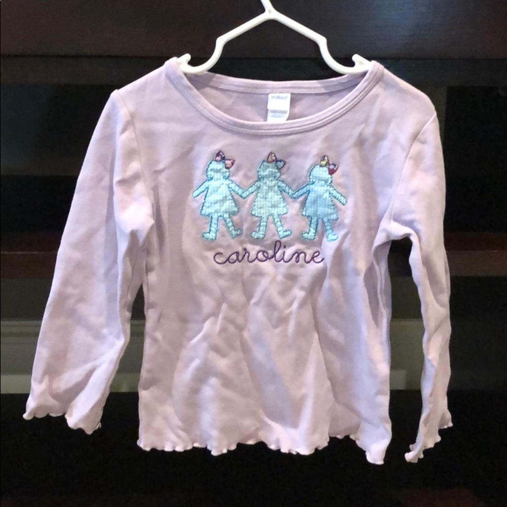 Caroline appliqué embroidered shirt 2t